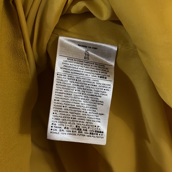 Banana Republic Mustard Yellow Flowy Skirt Size XL - Picture 6 of 11